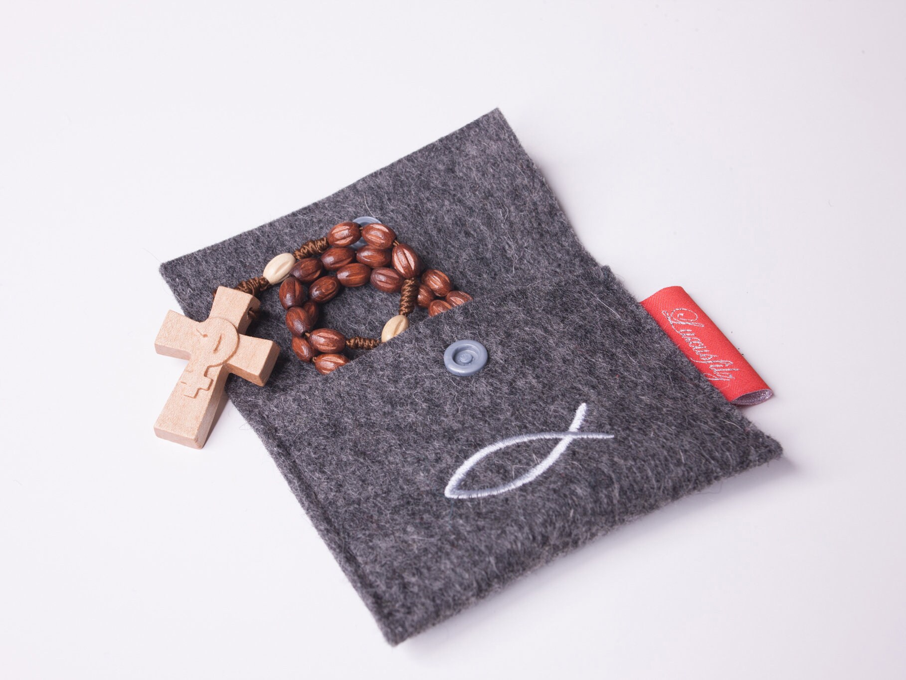 Rosenkranztäschchen Aus Reinem Wollfilz Rosenkranztäschchen Aus Reinem Wollfilz von Luxusfilz