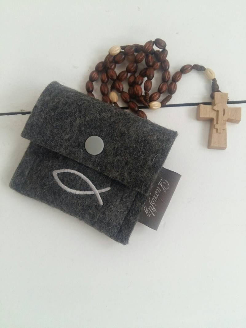 Rosenkranztäschchen Aus Reinem Wollfilz Rosenkranztäschchen Aus Reinem Wollfilz von Luxusfilz