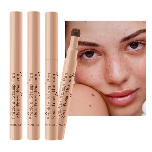 Luxvara Freckles Makeup Stift, Lebensechter Sommersprosse Stift, Sommersprossen Stempel Wasserfest, Wasserdicht Freckle Pen, Sommersprossen-Make-up-Werkzeug für Natürliche Sunkissed Makeup, 3 Farben von Luxvara