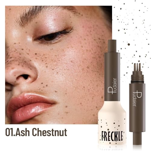 Luxvara Lebensechter Fake Freckle Makeup Stift, Natürlicher Sommersprossen Stempel, Sommersprosse Makeup Stift, Sommersprossen Werkzeug, Fake Freckles Pen für Sunkissed Make-up (Ash Chestnut) von Luxvara
