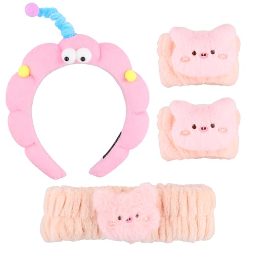 Spa Stirnband,1 Schwamm Stirnband Puff,1 Flanell Elastische Haarband und 2 Handgelenk,Haarband Kosmetik,Für Abschminken Gesicht Waschen Duschen Sport Hautpflege Spa Stirnband,1 Schwamm Stirnband Puff,1 Flanell Elastische Haarband und 2 Handgelenk,Haarband Kosmetik,Für Abschminken Gesicht Waschen Duschen Sport Hautpflege von Luxvara