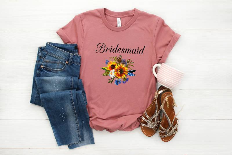 Brautjungfer Shirt, Braut Tribe Kader T-Shirt von LuxyStudio