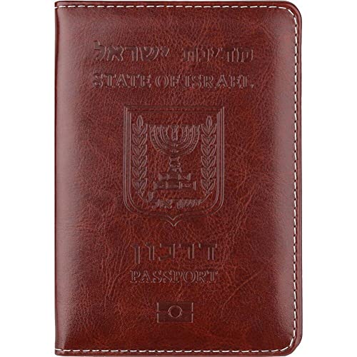 Luxylei Passhalter Abdeckung Pu Leder Israel Passport -hülle Organisator Brieftasche Für Männer Damen Israeli Kreditkartenhalter Beschütze Hülle von Luxylei