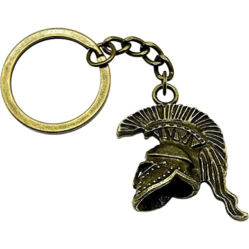Luxylei Spartaner Römischer Helm Keyring Krieger Griechisch Gladiator Alloy Keychain Vintage Keyring Party Geburtstagsgeschenk Für Männer von Luxylei