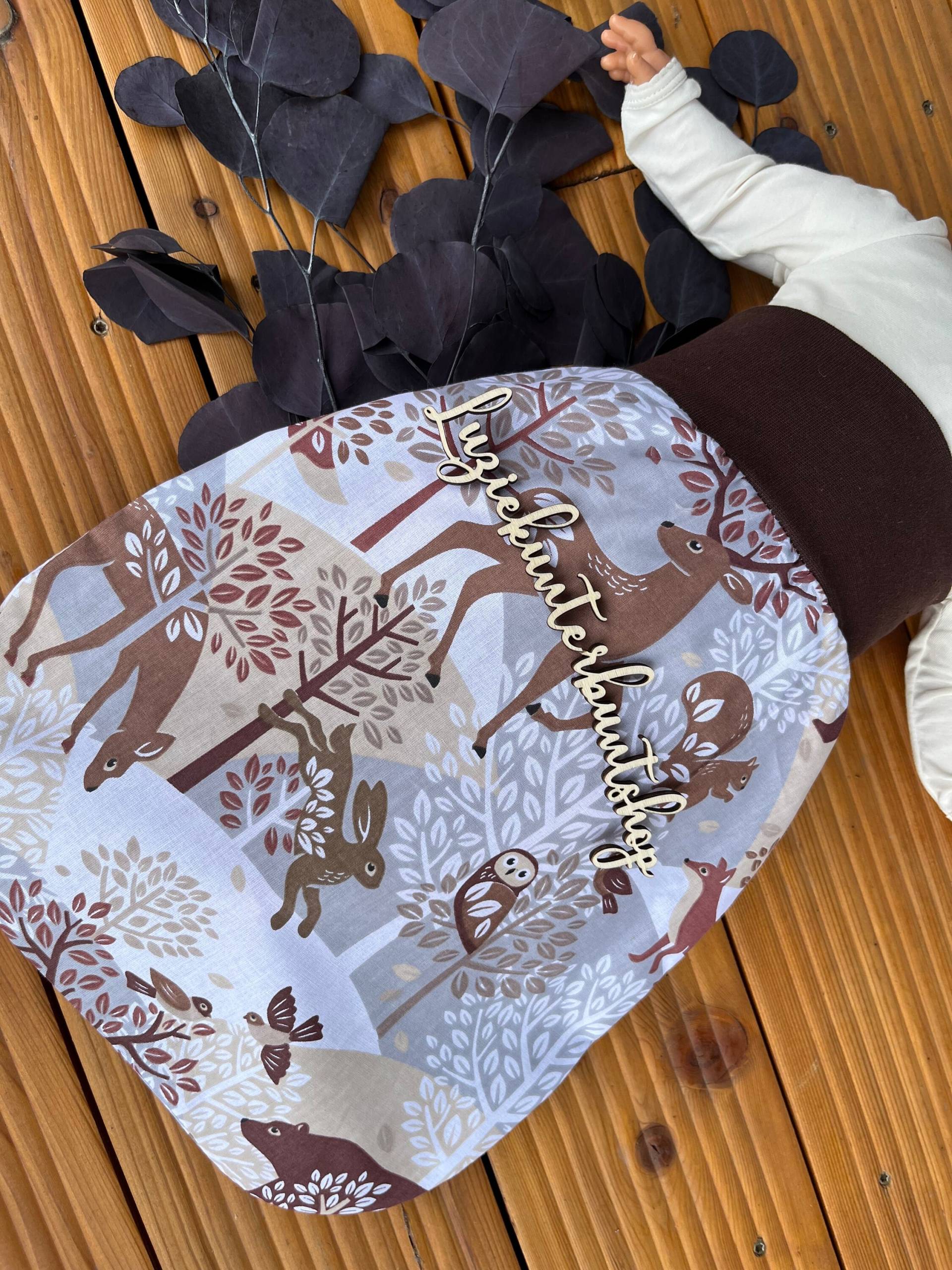 Pucksack Waldtiere Schlafsack Strampelsack Baby 0-2Jahre Handmade Mädchen Jungs Baumwolle Neu von LuzieKunterbuntshop