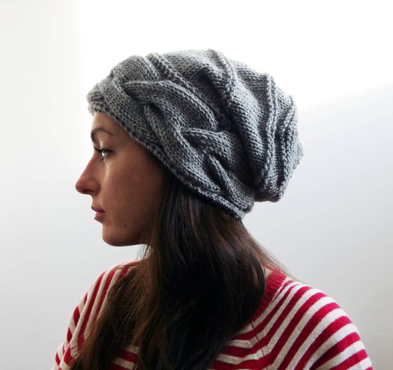 Strickmütze Große Frauen Oversized Hut Winter Big Baggy Erwachsene Teen Mode Stricken Slouchy Hat in Vielen Farben von LuzyFlor