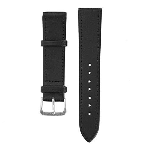 Lv. life Uhrenarmband, Dornschließe, Schwarz, PU-Leder, Universal, Ersatzarmband, Zubehör, Ersatzteil, 12 mm-22 mm, für Männer und Frauen, 20mm von Lv. life