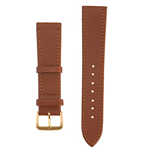 Uhrenarmband, Unisex Universal Pin Buckle Uhrenarmband 12 Mm Bis 22 Mm Optionales Breites PU-Leder Ersatz-Uhrenarmband Zubehör Braun für Männer Damen(20mm) von Lv. life