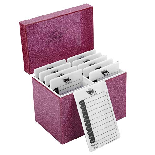 Wimpern Aufbewahrungsbox, 10 Schichten Acryl Wimpern Display Make up Organizer Gefälschtes Pfropfwerkzeug für gefälschte Wimpernhalter Ideal für den Home Beauty Salon von Lv. life