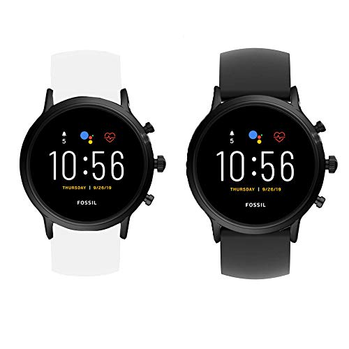 LvBu Armband Kompatibel Für Fossil Carlyle HR, Sport Silikon Classic Ersatz Uhrenarmband Für Fossil Gen 5 Carlyle HR (2 pack-a) von LvBu