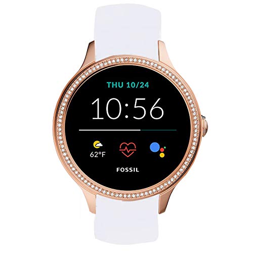 LvBu Armband Kompatibel Für Fossil Damen Gen 5E Samartwatch, Sport Silikon Classic Ersatz Uhrenarmband Für Fossil Damen Gen 5E Samartwatch Smartwatch (Weiß) von LvBu