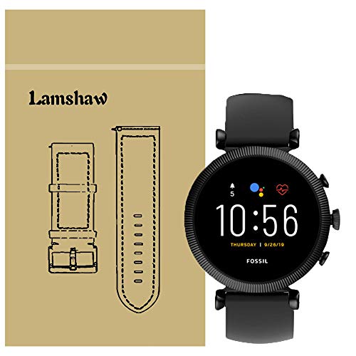 LvBu Armband Kompatibel Für Fossil Sloan HR, Sport Silikon Classic Ersatz Uhrenarmband Für Fossil Gen 4 Smartwatch - Sloan HR (Schwarz) von LvBu