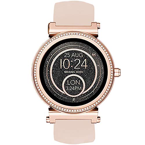 LvBu Armband Kompatibel Für Michael Kors Runway, Sport Silikon Classic Ersatz Uhrenarmband Für Michael Kors Access Runway Smartwatch (Pink) von LvBu