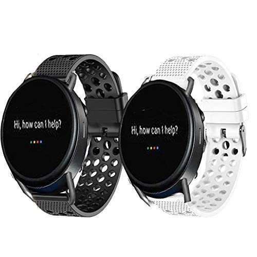 LvBu Armband Kompatibel Für Skagen falster 3, Sport Silikon Classic Ersatz Uhrenarmband Für Skagen falster 3 Smartwatch (2 Pack-a) von LvBu