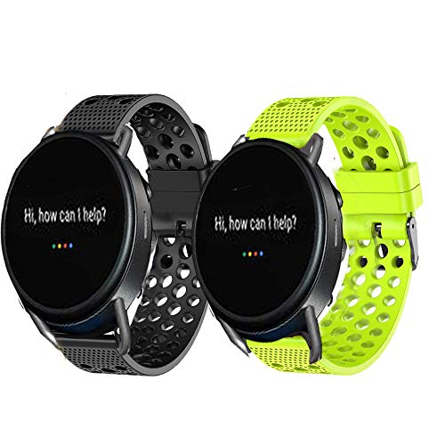 LvBu Armband Kompatibel Für Skagen falster 3, Sport Silikon Classic Ersatz Uhrenarmband Für Skagen falster 3 Smartwatch (2 Pack-b) von LvBu