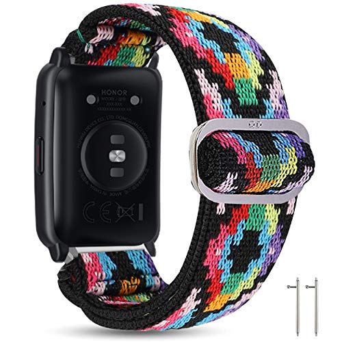 LvBu Armband Kompatibel mit Honor Watch ES, weiche Haargummis Uhrenarmband für Honor Watch ES Smartwatch (Bohemien) von LvBu