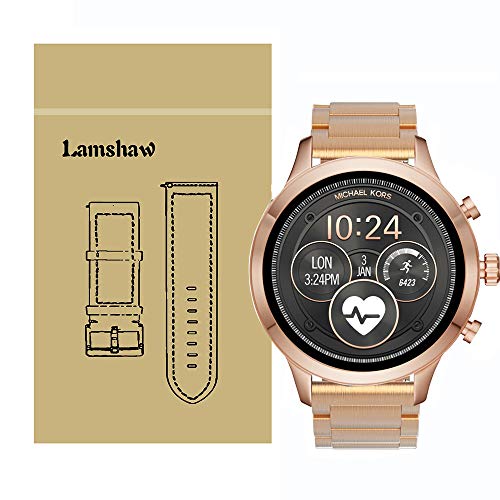 LvBu Armband Kompatibel mit Michael Kors Sofie, Classic Edelstahl Uhrenarmband für Michael Kors Access Sofie Smartwatch (Roségold) von LvBu