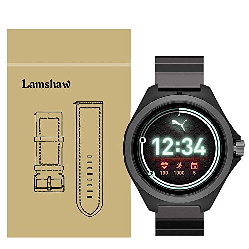 LvBu Armband Kompatibel mit Puma Smartwatch, Classic Edelstahl Uhrenarmband für Puma Smartwatch (Schwarz) von LvBu