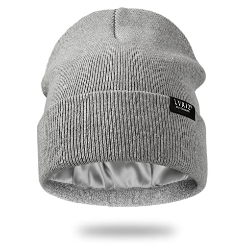 Lvaiz Hats Damen Beanie-Mütze, hellgrau, Einheitsgröße von Lvaiz Hats