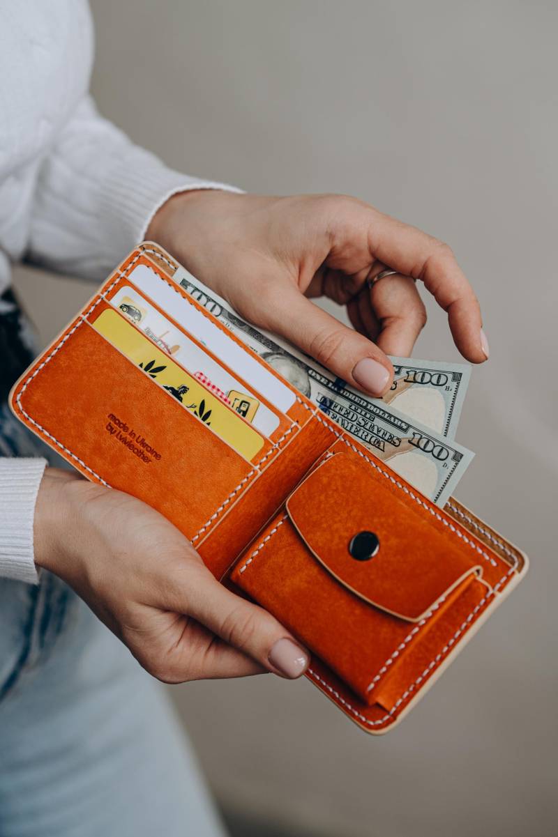 Handgefertigte Brieftasche Aus Vollnarbenleder Mit Münzfach | Personalisierte Herren Geldbörse Geschenk Für Ihn Schlanke, Jeden Tag Tragen von Lvivleather