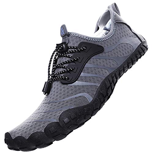 Lvptsh Badeschuhe Wasserschuhe Strandschuhe Aquaschuhe Herren Damen 36 EU Grau von Lvptsh