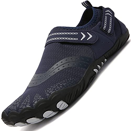 Lvptsh Badeschuhe Wasserschuhe Strandschuhe Aquaschuhe Schwimmschuhe Herren Damen,Blau 4,EU38 von Lvptsh