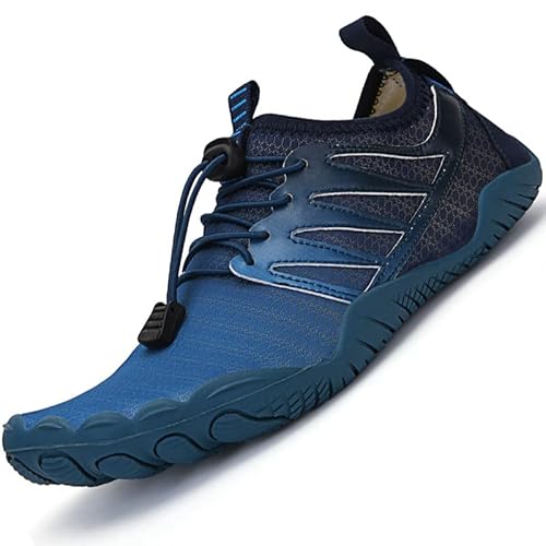 Lvptsh Badeschuhe Wasserschuhe Strandschuhe Aquaschuhe Schwimmschuhe Herren Damen,Blau 9,EU42 von Lvptsh