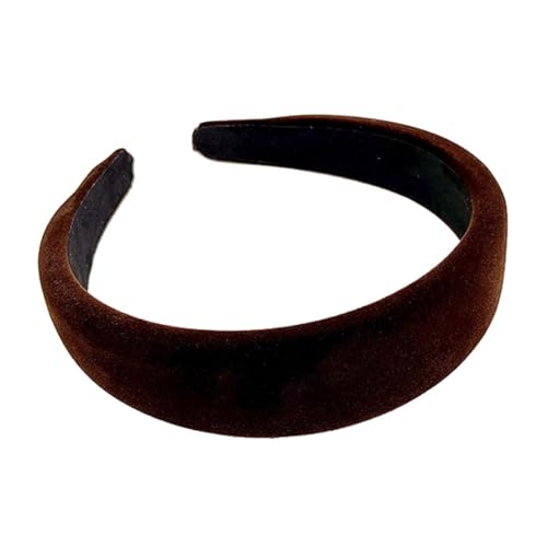 Lvyeer Gepolstertes Samt-Stirnband für Damen, modisch, rutschfest, bequem, Stirnbänder für Damen (A) von Lvyeer