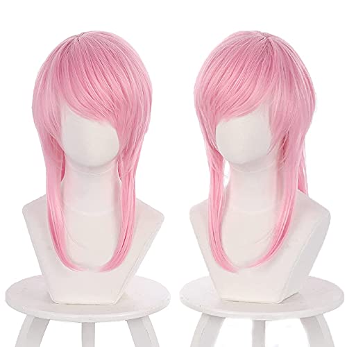 Lwiuentx Anime Cosplay Sanzu Haruchiyo Lange Gerade Rosa Perücke für Herren Damen Halloween Party + Kostenlose Perückenkappe von Lwiuentx