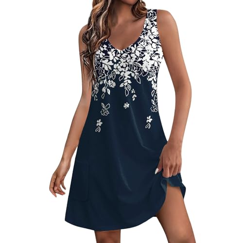 Damen Sommerkleider Strandkleid Boho Kleider Damen Sommer Sommerkleidung Damen Damenkleider Sommer Damen Kleider Sommer Strandkleid Damen Knielang Strandkleid Damen Leichte von Lxitoler