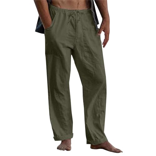 Leinen Herren Sommerhose Für Urlaub Strand Alltag Leinenhose Herren Freizeit Jogginghose Herren Leinenhose Herren Strandhosen Herren Leinenhose Herren Kurz Jogginghose Herren Baggy Leinenhose von Lxitoler