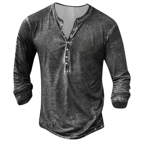 Herren Langarmshirt - Henley Hemd Kurzarm und Langarm - Longshirt T-Shirt Herren Langarmshirt - Henley Hemd Kurzarm und Langarm - Longshirt T-Shirt von Lxitoler