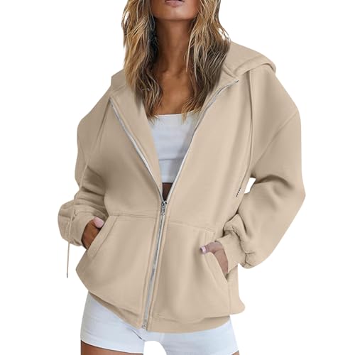 Lxitoler Oversize Pullover Oversize Pullover Damen Wintermode 2024 Damen übergangsjacke Damen Outdoor Fleecejacken für Damen Fitness Jacke Damen Gym Hoodie Damen Oversize Hoody Damen von Lxitoler