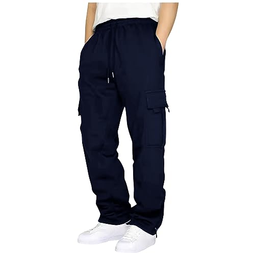 Lxitoler Thermo Cargohose Herren warme Jogginghose Herren Winter-Cargohose Winter Hosen Herren Hosen Herren Cargo Herren Cargo Hosen Winter Hose Herren Cargohose warme Jogginghose von Lxitoler