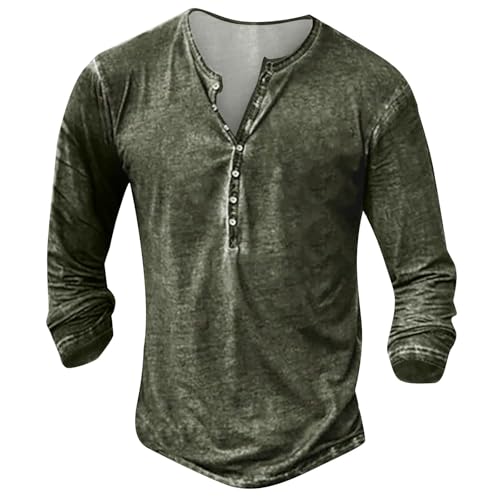 Slim Fit Herren Henley Shirt Langarmshirt Mit Knopfleiste - T-Shirt Langarm Und Kurzarm Longsleeves Slim Fit Herren Henley Shirt Langarmshirt Mit Knopfleiste - T-Shirt Langarm Und Kurzarm Longsleeves von Lxitoler