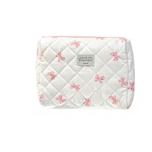 Aesthetic Stuff Clean Girl Kulturbeutel Mädchen Toiletttasche Make Up Tasche Kosmetiktasche Blumen Tragbare Schminktasche für Mädchen Frauen (L) von LxmQuyliven