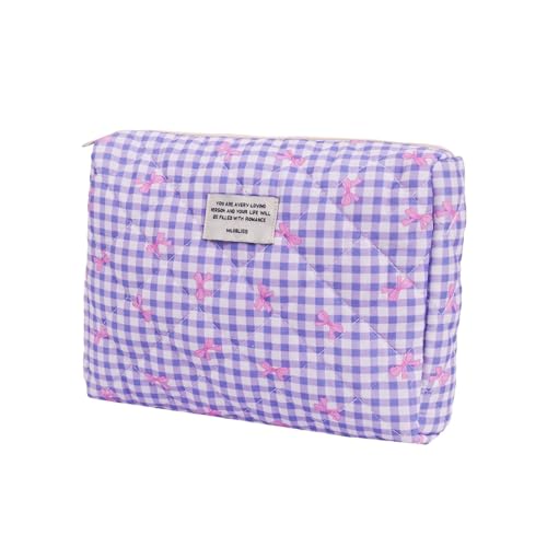 Girls School Bag Make Up Tasche Kulturtasche Damen Mit Blumenmuster Waschtasche Damen Gross Clean Girl Room Decor für Beauty-Utensilien Makeup Organizers (A1) von LxmQuyliven