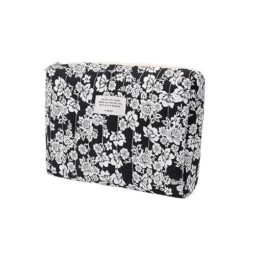 Girls School Bag Make Up Tasche Kulturtasche Damen Mit Blumenmuster Waschtasche Damen Gross Clean Girl Room Decor für Beauty-Utensilien Makeup Organizers (B1) von LxmQuyliven