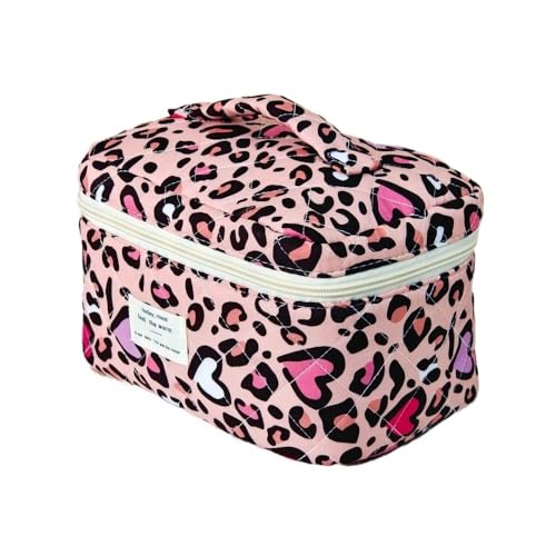 Kosmetiktasche Aesthetic Stuff Clean Girl Baumwolle Kulturbeutel Kosmetikbeutel Mit BlüMchen Make Up Tasche Toilettenartikel Schminktasche FüR MäDchen Frauen (C1) von LxmQuyliven