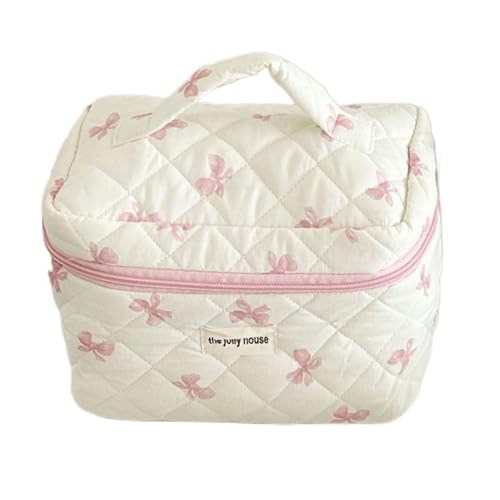 Kosmetiktasche Aesthetic Stuff Clean Girl Baumwolle Kulturbeutel Kosmetikbeutel Mit BlüMchen Make Up Tasche Toilettenartikel Schminktasche FüR MäDchen Frauen (Y) von LxmQuyliven