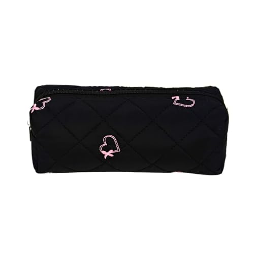 Kosmetiktasche Blumen Cosmetic Bag Girls with Floral Pattern Pink Cosmetic Bag Soft Cotton Material Multifunctional Cute Beauty Bag (B) von LxmQuyliven
