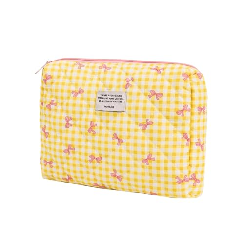 Kulturbeutel Damen Make Up Tasche Emergency Kit Girls School Bag Kulturtasche Damen Mit Blumenmuster Gross Clean Girl Room Decor Für Make-Up-Pinsel Und Beauty-Utensilien (I) von LxmQuyliven