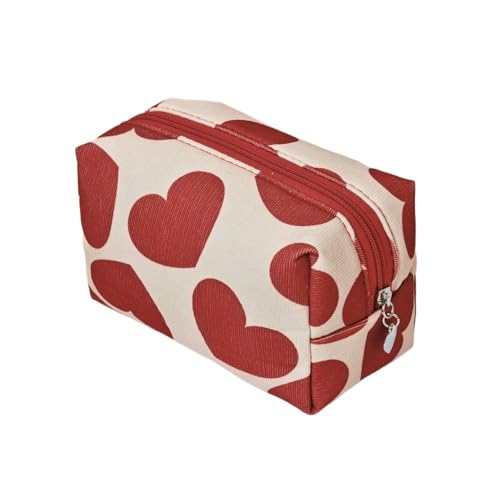 Reise Kosmetiktasche Damen kulturtascheBlumen Cosmetic Bag Gesteppte Kleine Reise Blumenmuster für Make-Up-Pinsel Und Beauty-Utensilien (H) von LxmQuyliven