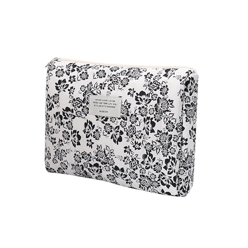 Tragbare Makeup Tasche Girls School Bag Kosmetiktasche Groß Coquette Aesthetic Cosmetic Kosmetikbeutel Mit BlüMchen FüR Make-Up-Pinsel Und Beauty-Utensilien (J) von LxmQuyliven