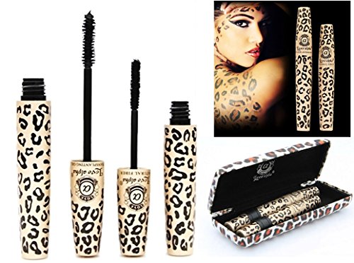 LOVE ALPHA Moodstruck Black Mascara Transplanting Gel + Natural LENGTHENING Fibers in Animal Print Case UK SELLER by LyDia LOVE ALPHA Moodstruck Black Mascara Transplanting Gel + Natural LENGTHENING Fibers in Animal Print Case UK SELLER by LyDia von LyDia