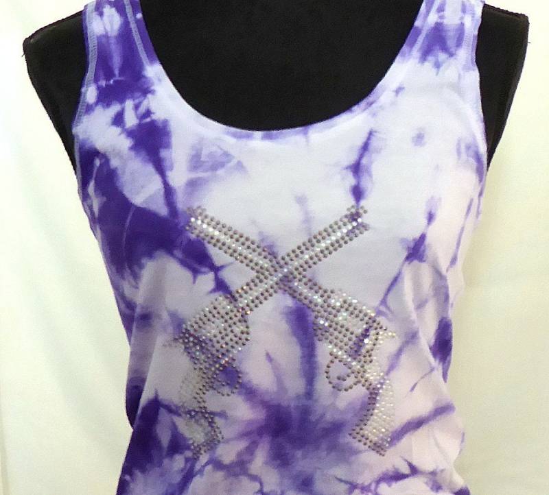 Tank-Top "Sunny" Mit Revolver-Applikation von LyNbooAtelier