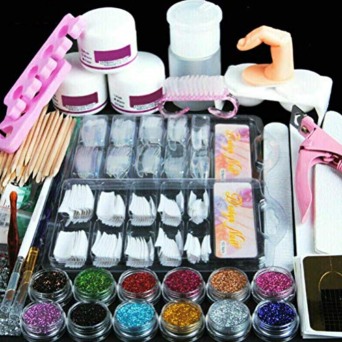 Lybring Nagelkunst-Set, Acryl-Nageldesign-Werkzeug-Set, professionelle Nagelpuder-Pinsel, Nagelkunst-Werkzeuge Zuhause, Salon, Frauen, Mädchen, Anfänger Lybring Nagelkunst-Set, Acryl-Nageldesign-Werkzeug-Set, professionelle Nagelpuder-Pinsel, Nagelkunst-Werkzeuge Zuhause, Salon, Frauen, Mädchen, Anfänger von Lybring