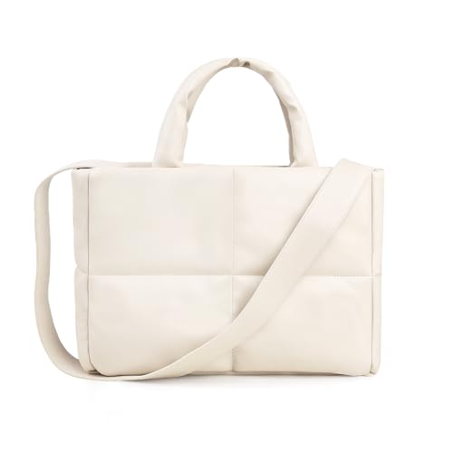 Lychii Gesteppte Taschen Handtasche, PU Leder Schultertasche Puffer Tote Bag mit Reißverschluss, Crossbody Bag Umhängetasche Hobo Bag für Damen von Lychii