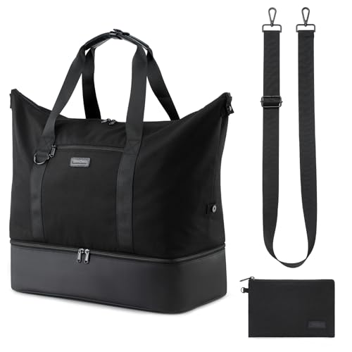 Lychii Sporttasche für Damen und Herren, Reisetasche Duffel Bag mit Schuhfach & Nassfach, wasserdichte Handgepäcktasche für Sport, Fitness, Trainingstasche, Gym Bag - 48L von Lychii