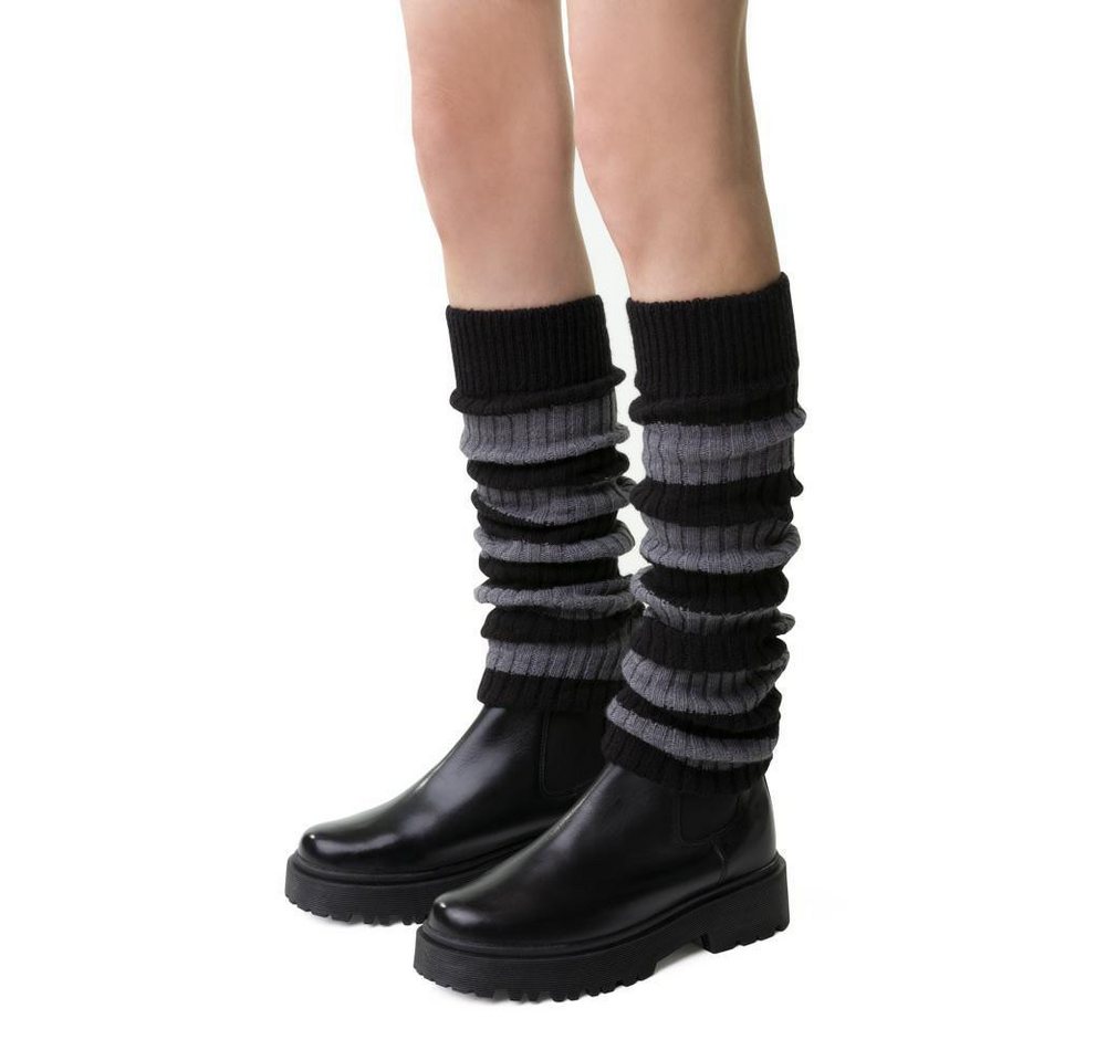 Lycille Beinstulpen 1 Paar Beinstulpen für Frauen aus Wolle mit Streifen Beinwärmer, Universalgröße von Lycille